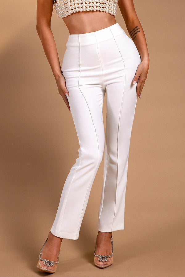 Gloria White Suit Trousers