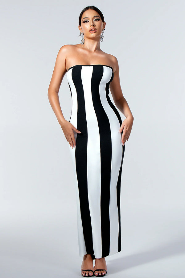 Nikitas Stripe Color Block Maxi Dress